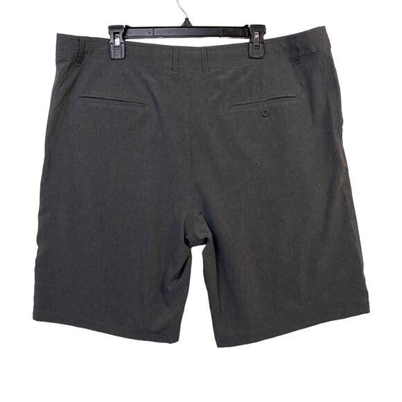 Elysian Dark Gray Flat Front Hybrid Shorts Size 40 - Picture 3 of 6